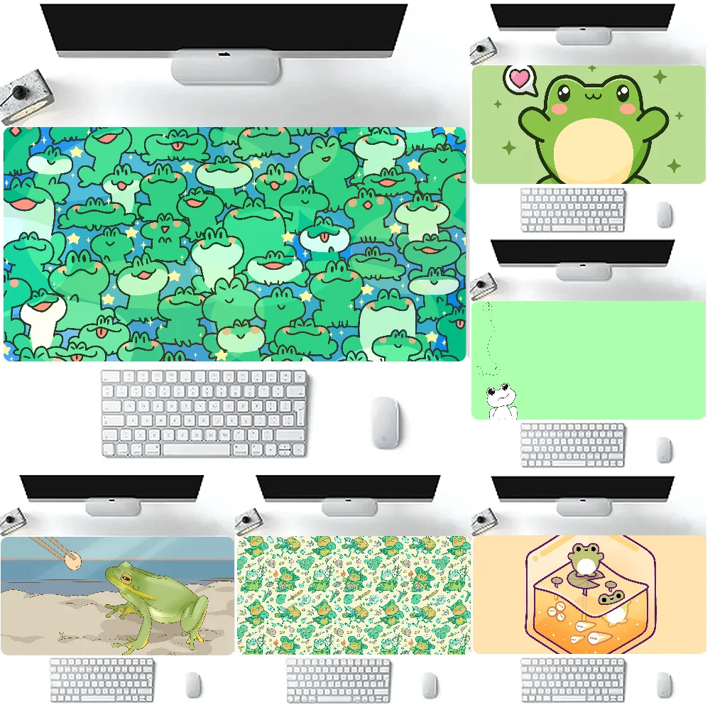 

Metal Frog Kawaii Mousepad Large Gaming Mouse Pad Compute mouse mat For PC Keyboard Mat