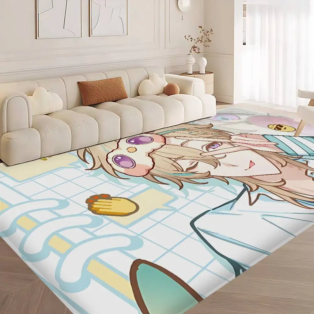 Game Honkai Star Rail Aventurine Floor Mat Rectangle Anti-slip Home Soft Badmat Front Door Indoor Outdoor Mat Welcome Doormat