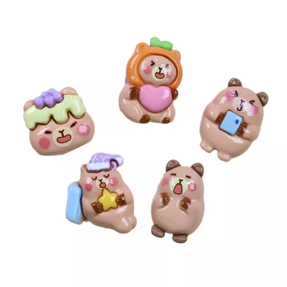 New Handmade Resin Capybara Cute Trendy Resin Accessories Shoe Accessories DIY Mobile Phone Shell Decor