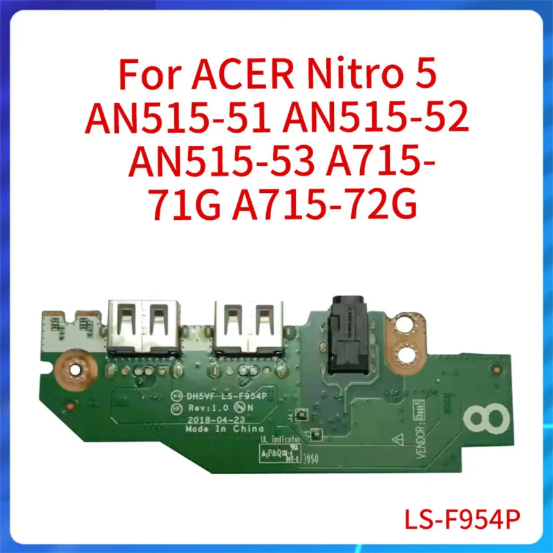 

Original for ACER Nitro 5 AN515-51 AN515-52 AN515-53 A715-71G A715-72G USB Audio Board DH5VF LS-F954P Sound Card Precede Helios