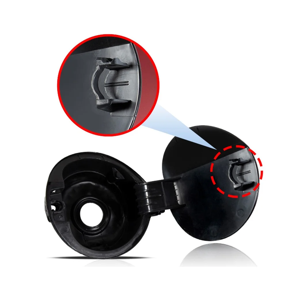 غير فتيلة أسود أحمر خزان الوقود الغاز حشو غطاء الباب غطاء رفرف غطاء لشركة فولكس فاجن جولف MK6 GTI 2009 2010 2011 2012 2013 5K6809857C GRU #4