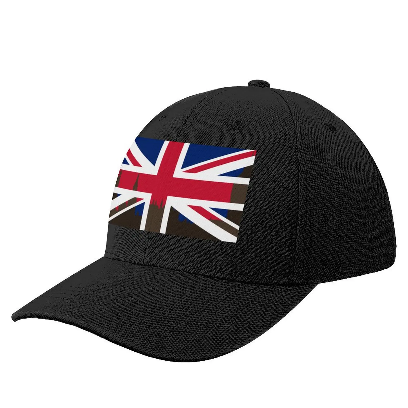 Union Jack - Houses of Parliament Baseball Cap Luxury Hat Snap Back Hat Women's Golf Wear Men's