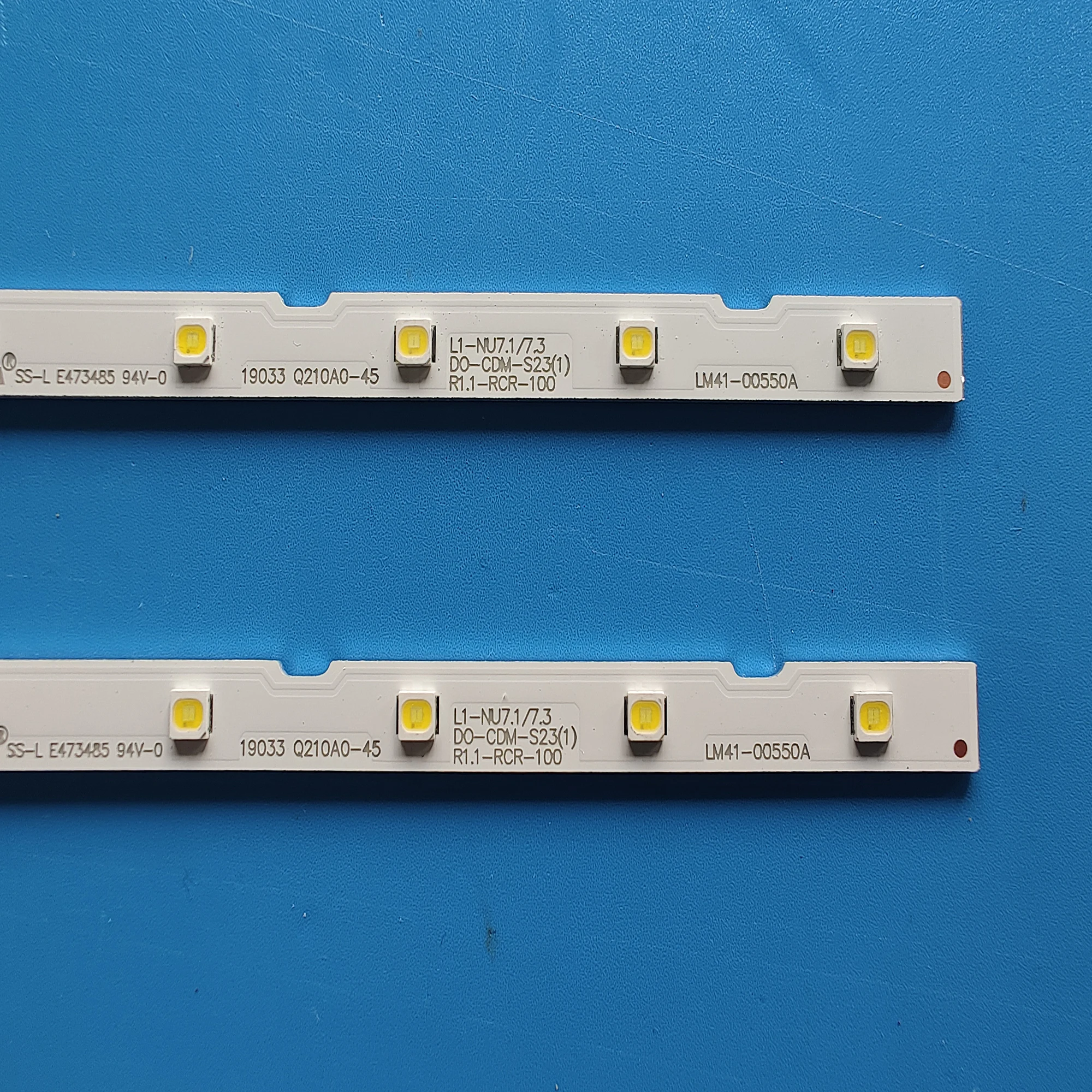 2pieces/lot LED backlight strip for Samsung UE40NU7100 UN40NU7100 40NU7100 UE40NU7120 LM41-00550A 00549A BN61-15481X BN96-45955A