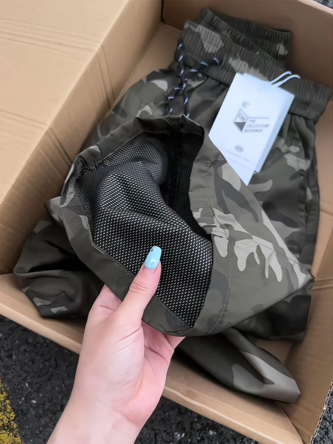 

Мужские летние тонкие шорты-бриджи из ледяного шелка в американском ретро-стиле, камуфляжные, с эффектом охлаждения, Cleanfit Five