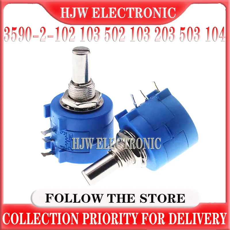 2PCS 3590S-2-101 501 102 202 502 103 203 503 104L 1K10K Multi-Turn Potentiometer