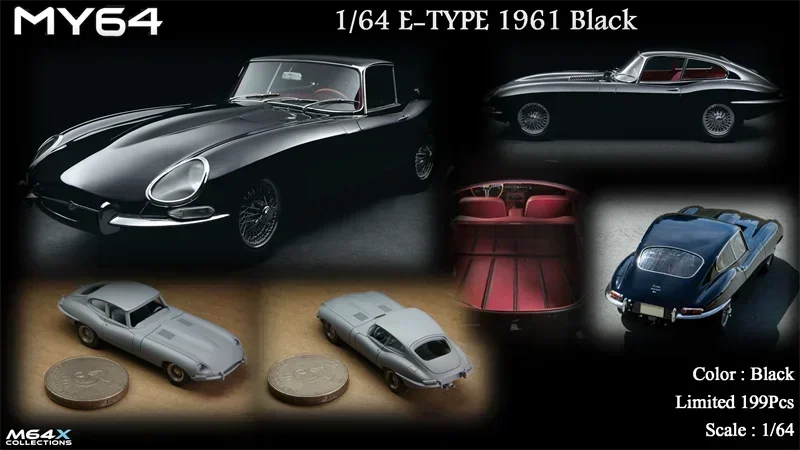 MY64 1:64 E-TYPE 1961 Resin Model Car