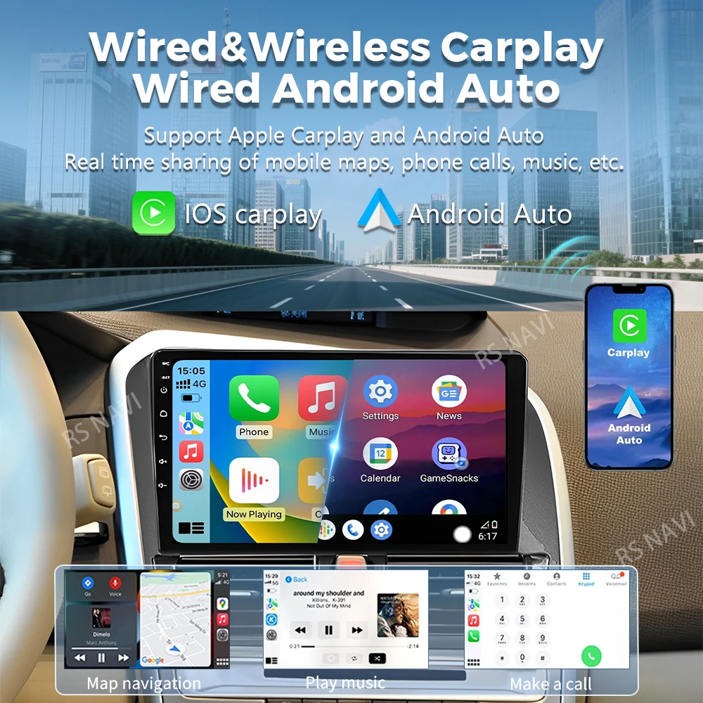 Android 16 For Volvo XC60 2007 2010 2013 2014 2017 2K QLED Stereo Car Radio Multimedia Video Player GPS 4G CarPlay