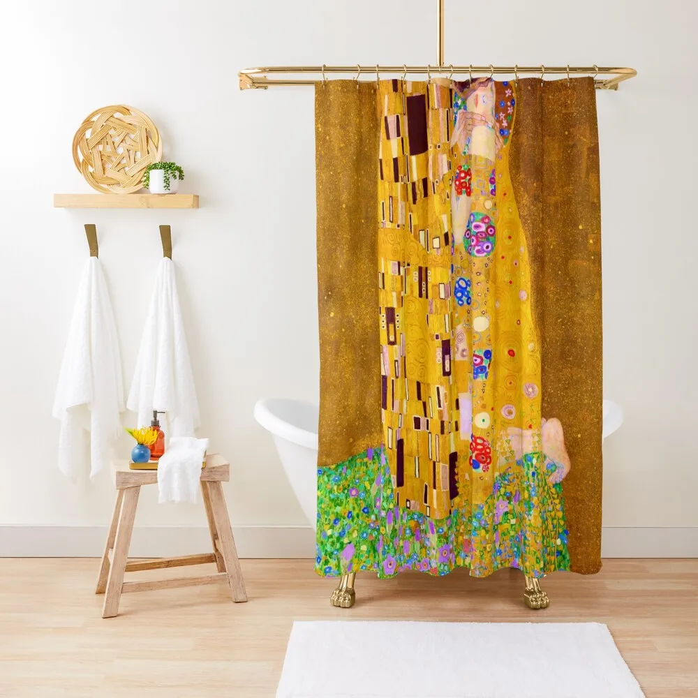 

Gustav Klimt - The Kiss Shower Curtain Shower Set Bathroom Shower Set Bathroom Waterproof Fabric Curtain