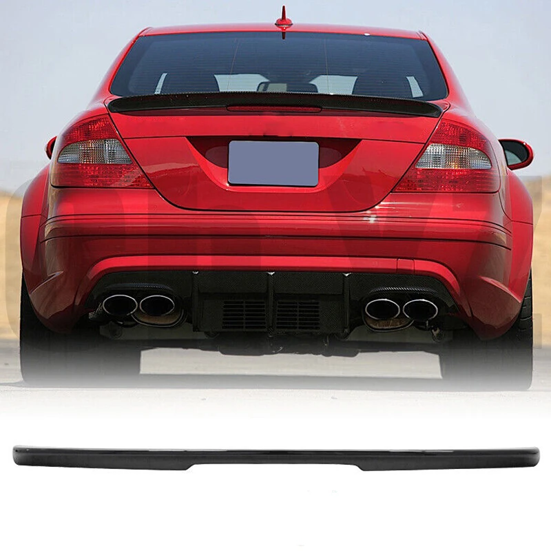 Car Trunk Spoiler Real Carbon Fiber/FRP Auto Rear Trunk Wing Accessories Spoiler For Benz W209 CLK200 280 350 55 63 2003-2009