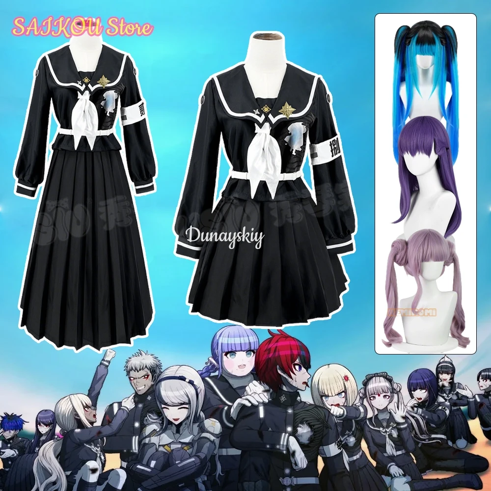 

The Hundred Line -Amemiya Darumi Cosplay 코스프레 의상 jiakei Dresses High School Uniforms Anime Carnival Party Role-play Suits じらいけい
