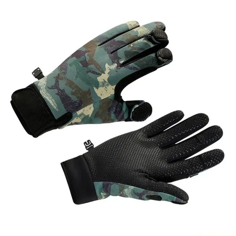 M5TC Winter Fishing Gloves With Exposing Fingers For Precise Line Control Sport Gloves