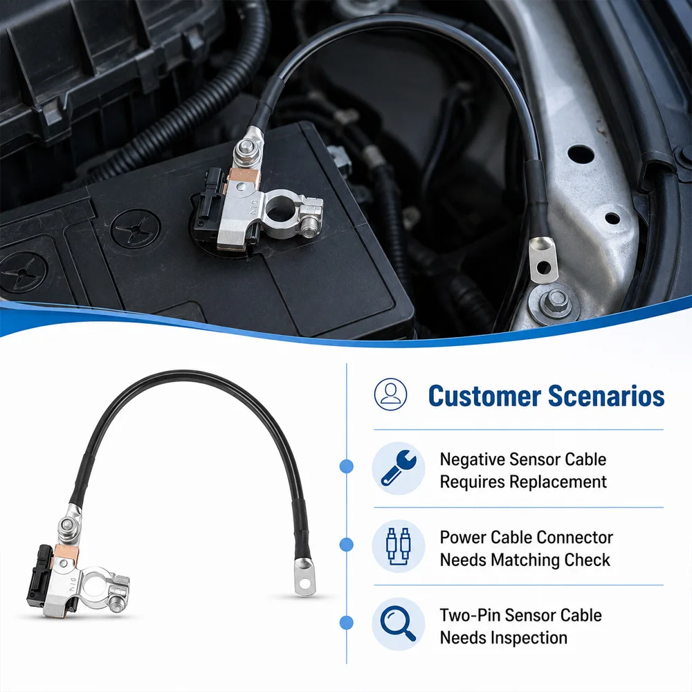 Car Battery Current Negative Sensor Cable For Honda Odyssey Acura TL MDX TLX 32600-TK8-A04, 32600-TK8-A03,, 32600-TK8-A02