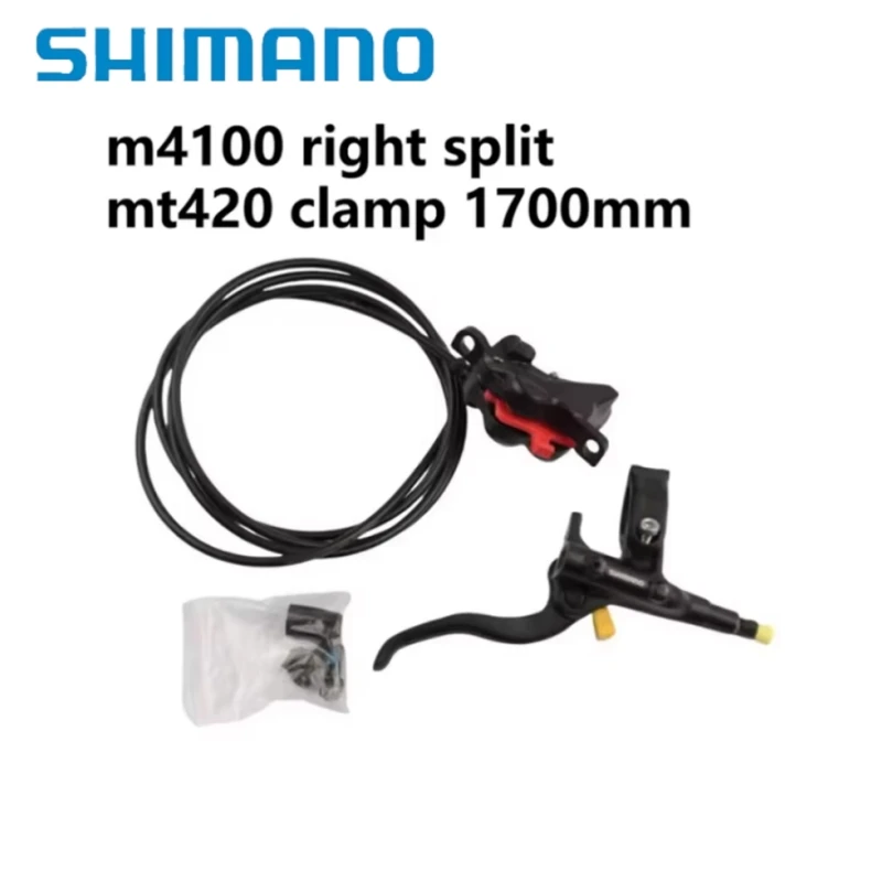 

Shimano Split Brake M4100 right split MT420 clamp 1700mm Hydraulic Disc Brake Caliper With Resin Pads MTB Original