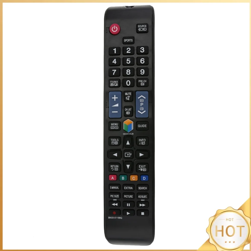 Practical Television Remote Control Battery Powered Portable Smart TV Controller Replacement Parts for Samsung BN59-01198Q