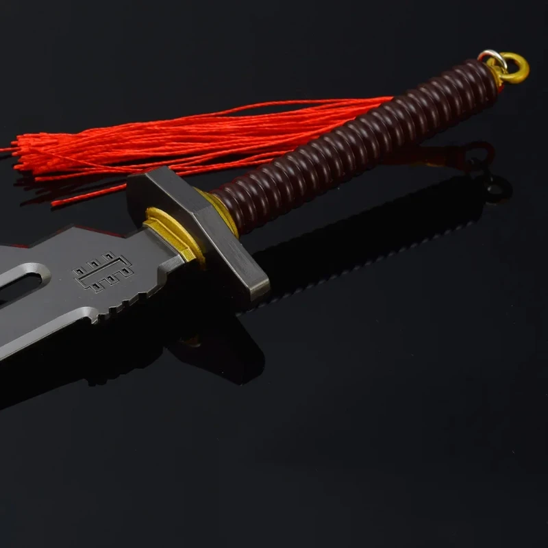 Couteau Katana périphérique Jujutsu, 21cm/8,26 pouces, modèle en métal, porte-clés, épée Anime, accessoires d'armes de Cosplay, artisanat, ornements, jouet pour garçon