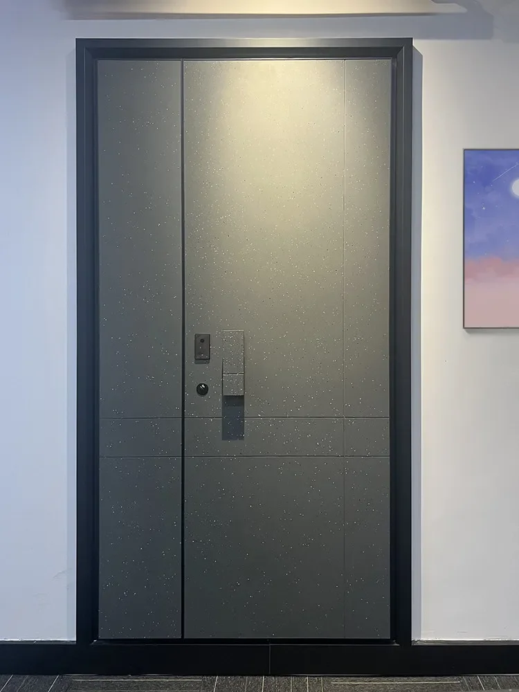 xx-Custom Security Double-Door Set With Precision-Carved Cast Aluminum Panels Premium Bespoke Design