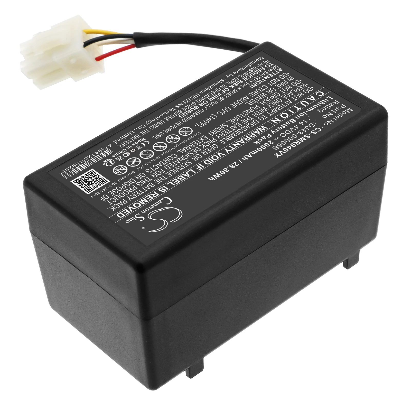 CS DJ43-00006B 2000mAh Battery for Samsung NaviBot SR8940 NaviBot SR8950 NaviBot SR8980 VCR8940 Navibot VR10F71UCBC SR8980