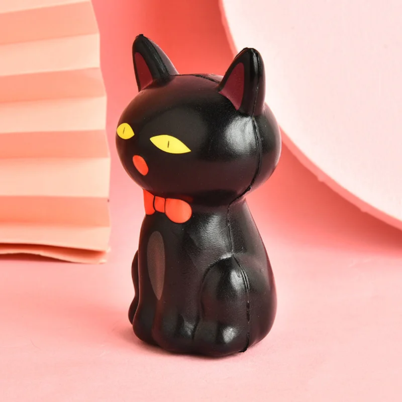 Squishy Halloween Slow Rising Squeeze Squishies Toy Pumpkin Decompression Toy Black Cat Monster Ghost Stress Relief Toy