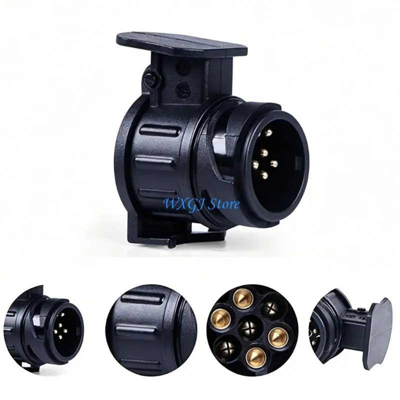 37JE Heavy Duty ABS 13P To 7 Pin Trailer Plug Socket For Car And Truck Towing Needs