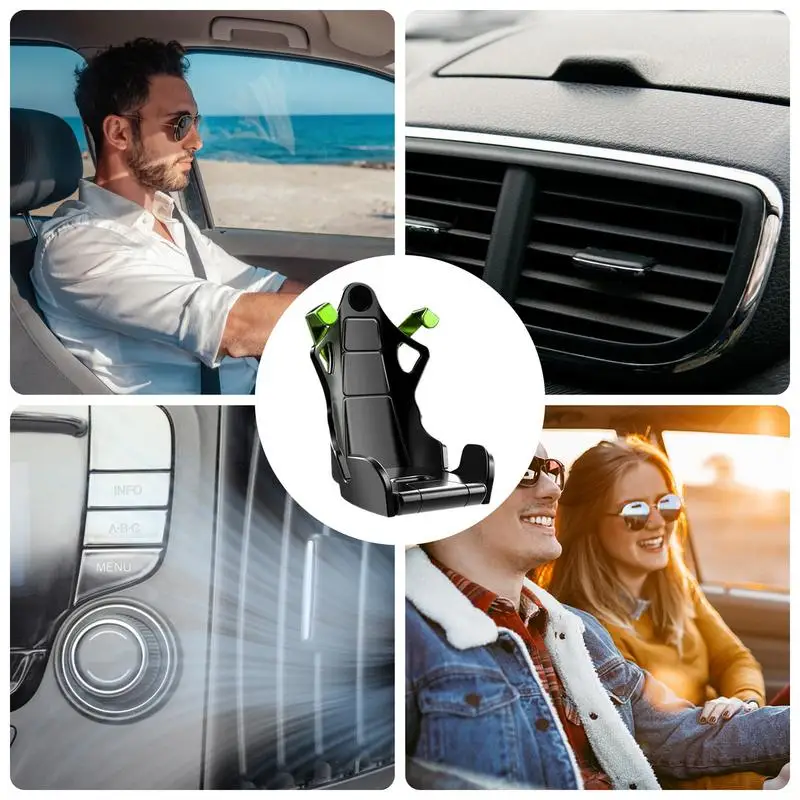 Support de Téléphone Portable en Forme de Siège pour Voiture, Berceaux d'Automobile, réinitialisation de Ventilation, pour Camion, SUV
