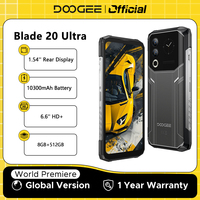 DOOGEE Blade20 Ultra Rugged Phone Global Version 1.54'' IPS Rear Display 8GB 512GB 10300mAh Battery 6.6'' Display Smartphone