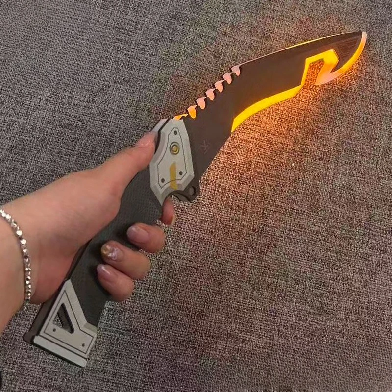 Couteau jouet lumineux Apex Bangalore 40cm/15.75 pouces, Katana, périphériques de jeu, accessoires de modèle en bois acrylique, Cosplay, cadeaux de collection pour garçons