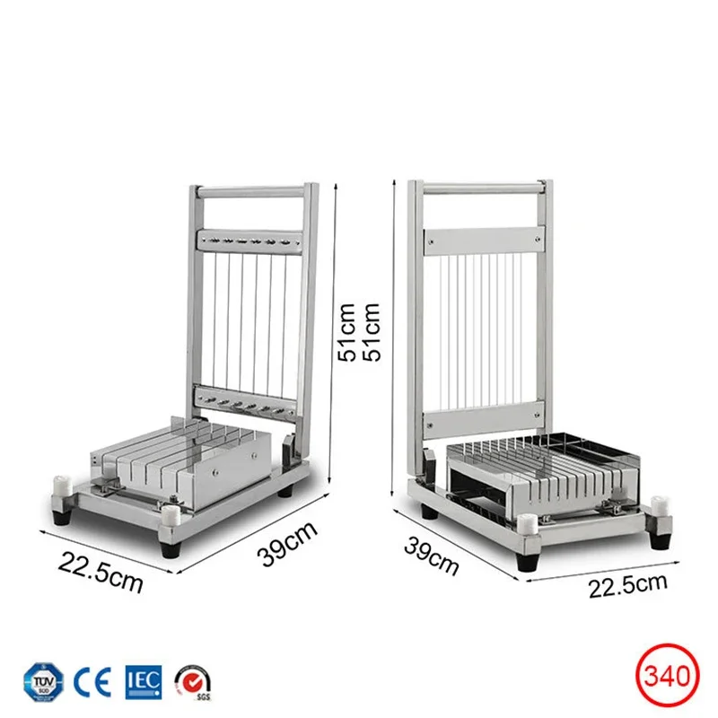 الفولاذ المقاوم للصدأ دليل آلة قطع الشوكولاته ، لينة قطع الطعام وتقسيم المعدات ، زبدة الكاكاو الشوكولاته حلوى الكمأة