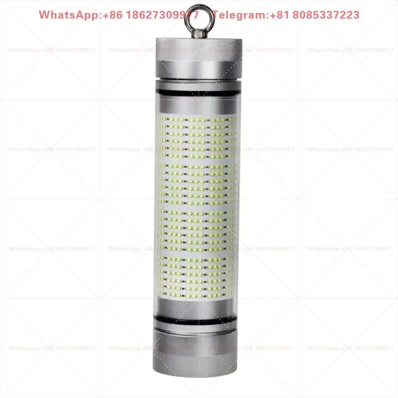IP68 100W 200W 600W Rechargeable Fishing Light Underwater Fish Suction Squid Light Emitting Diode Bait Light with Bat tery