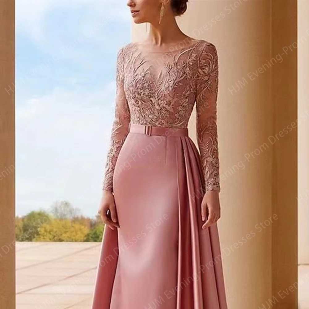 Elegant Long Evening Dresses for Women Boat Neck Floor-Length Mermaid Prom Party Wedding Special Events Ceremony Dress 2024