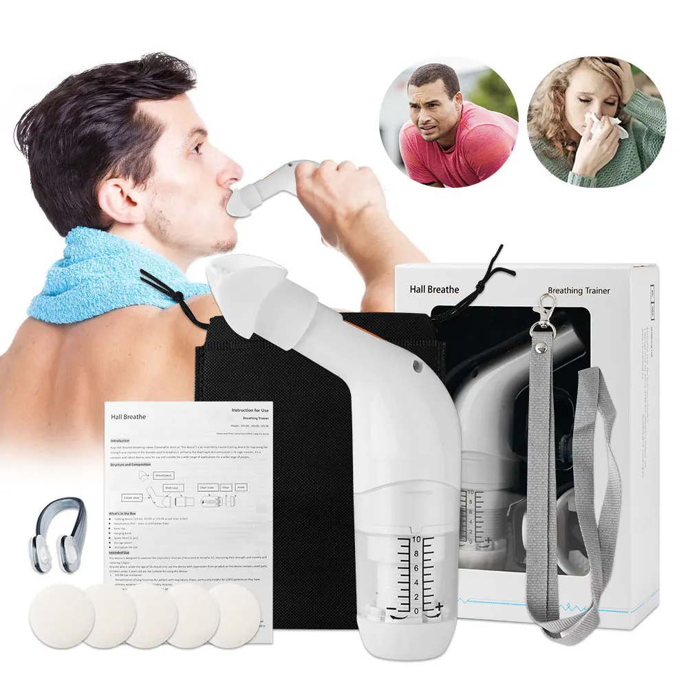 Portable Lung Breathing Trainer Inspiratory Muscle Exerciser Respiratory Therapy Pneumonia Breath Training Device Health Care