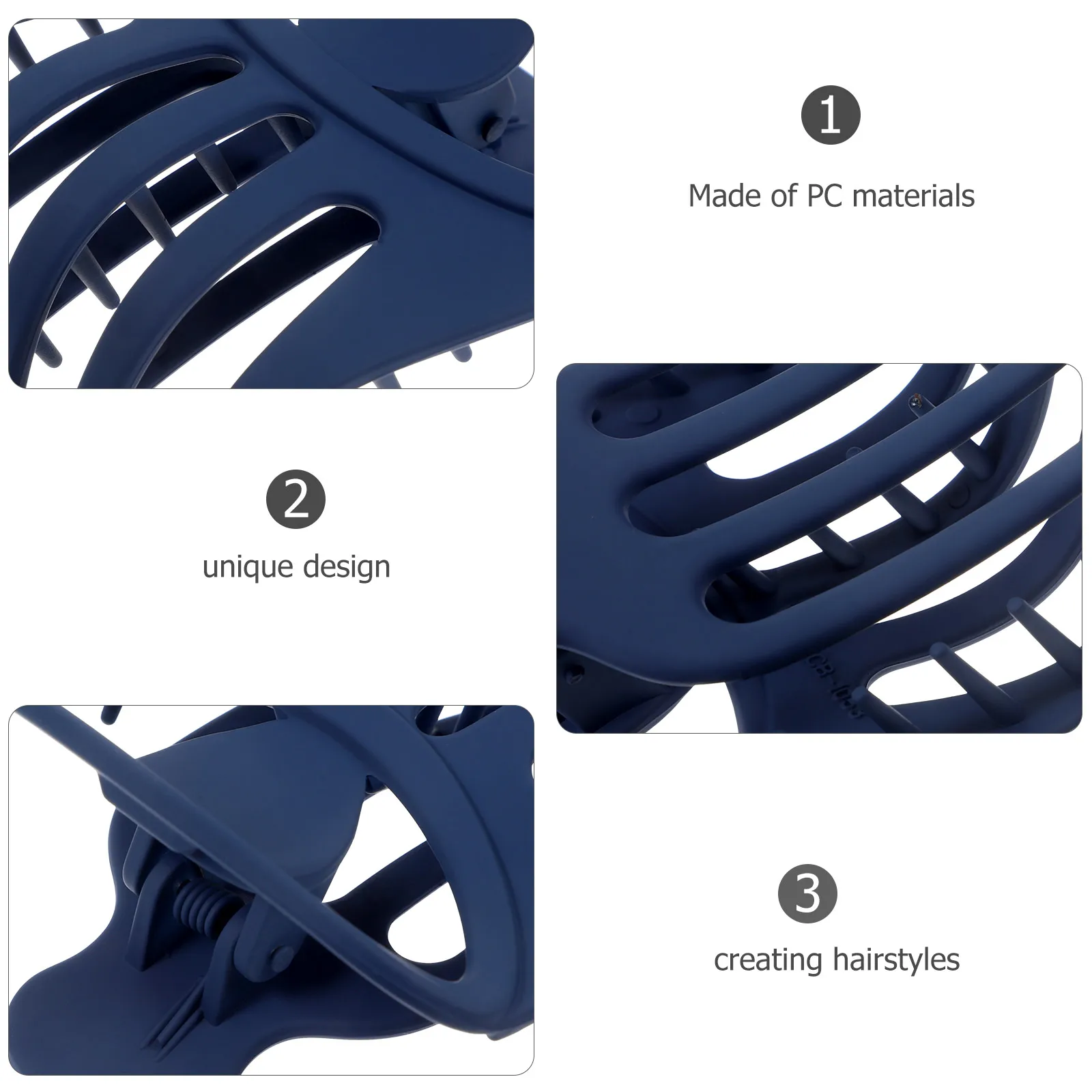 

6 Pcs French Hairpin Claw Clip Clips for Thick Accessories Women Barrettes Small