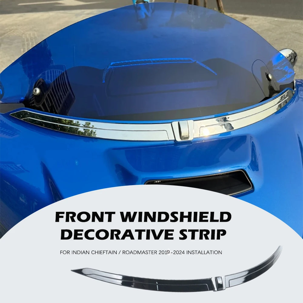 

Новая декоративная хромированная/черная накладка на переднее ветровое стекло для мотоциклов Indian Chieftain / Roadmaster 2014-2024