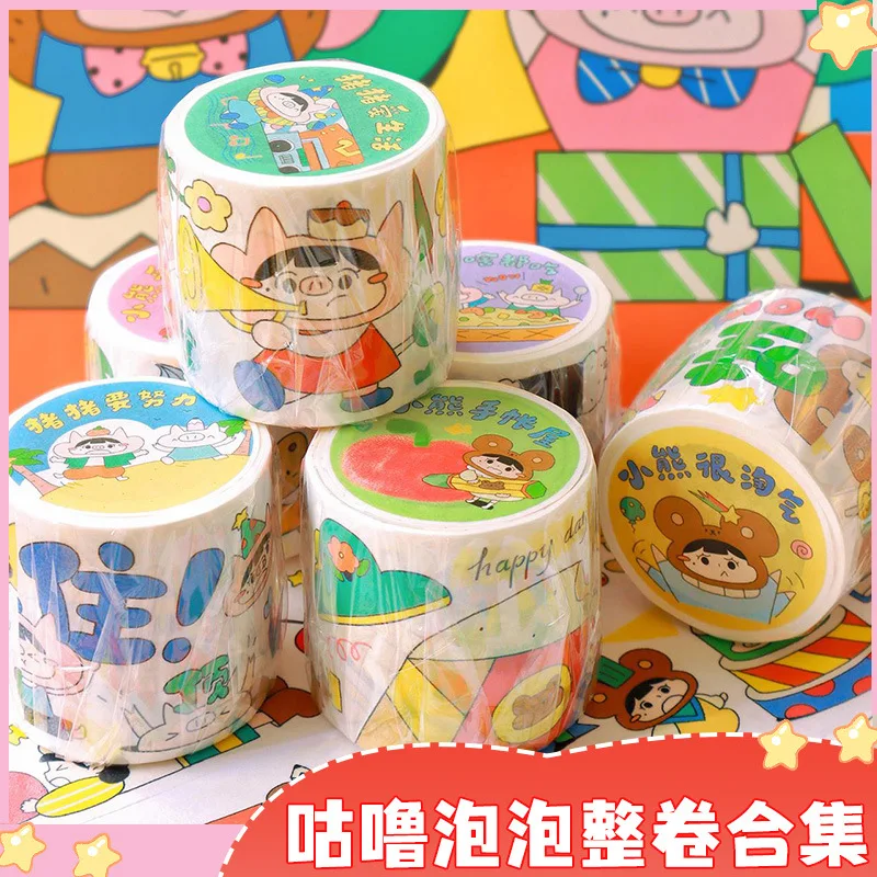 1pcs/1lot Decorative Adhesive Tapes rumble bubble Pig Masking Tapes Scrapbooking DIY Paper Japanese Stickers