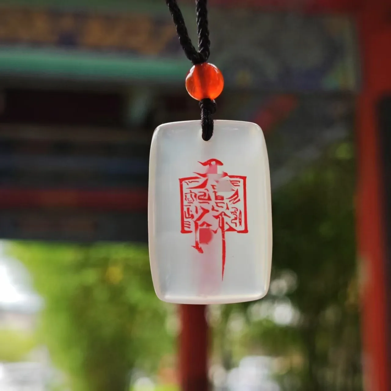 Advanced Ice Chalcedony Taoist Culture Carving Five Thunder Spell Charm Jade Charms Lucky Pendant No Matter Brad Taoist Pendant