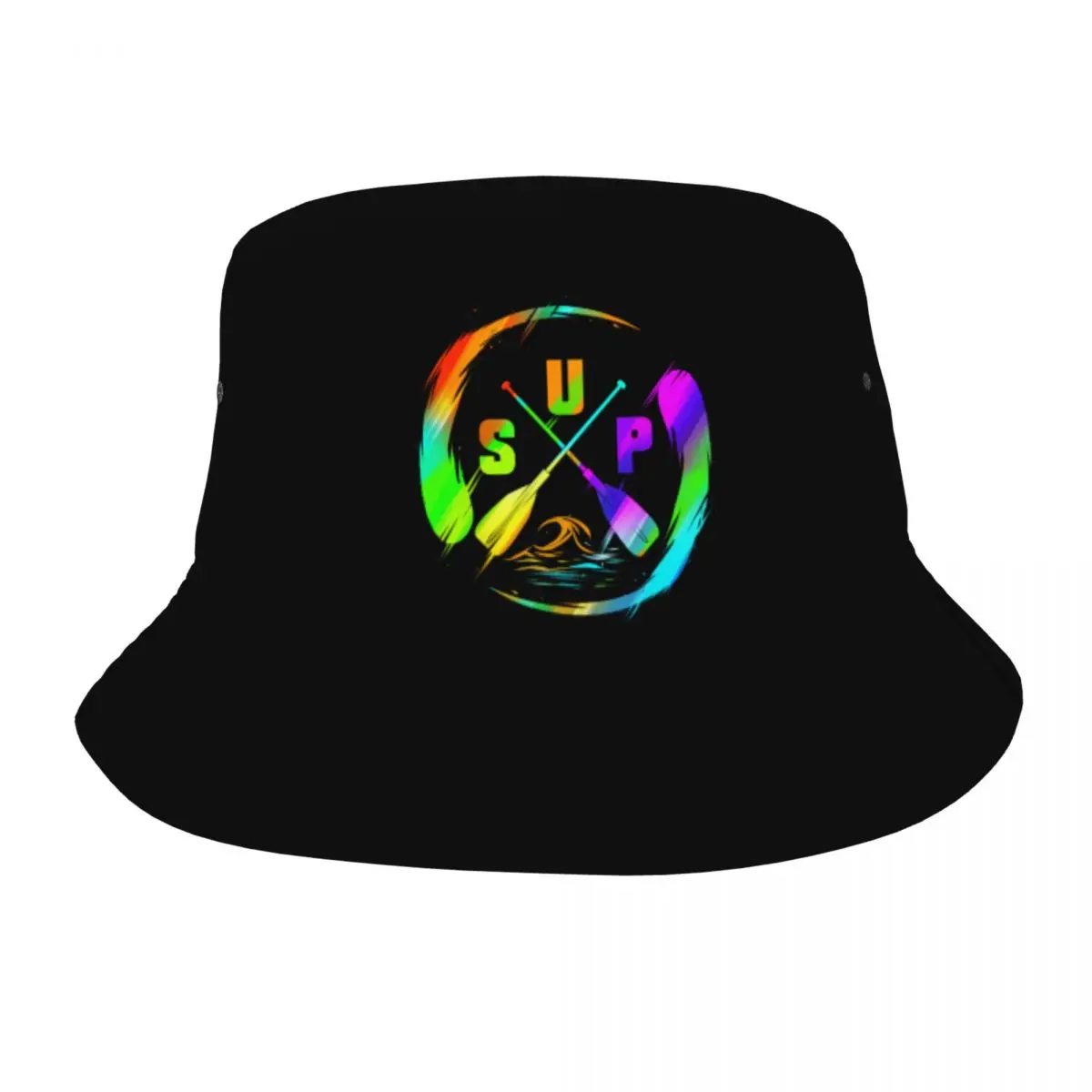 SUP Stand Up Paddle Design Bob Hat Hot Summer Headwear Stuff Colorful Watersplash Fishing Fisherman Cap for Outdoor Sport