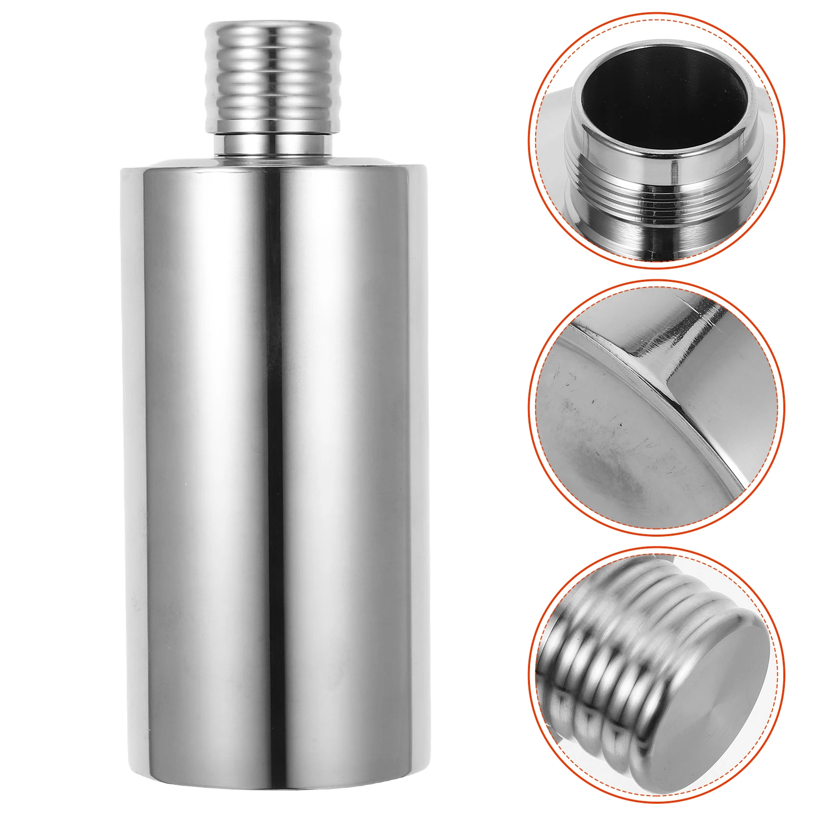 

Stainless Steel Wine Bottle 500ml Cylindrical Flask for Camping Hiking Liquor Beer Outdoor Empty Bottle Men Accessories