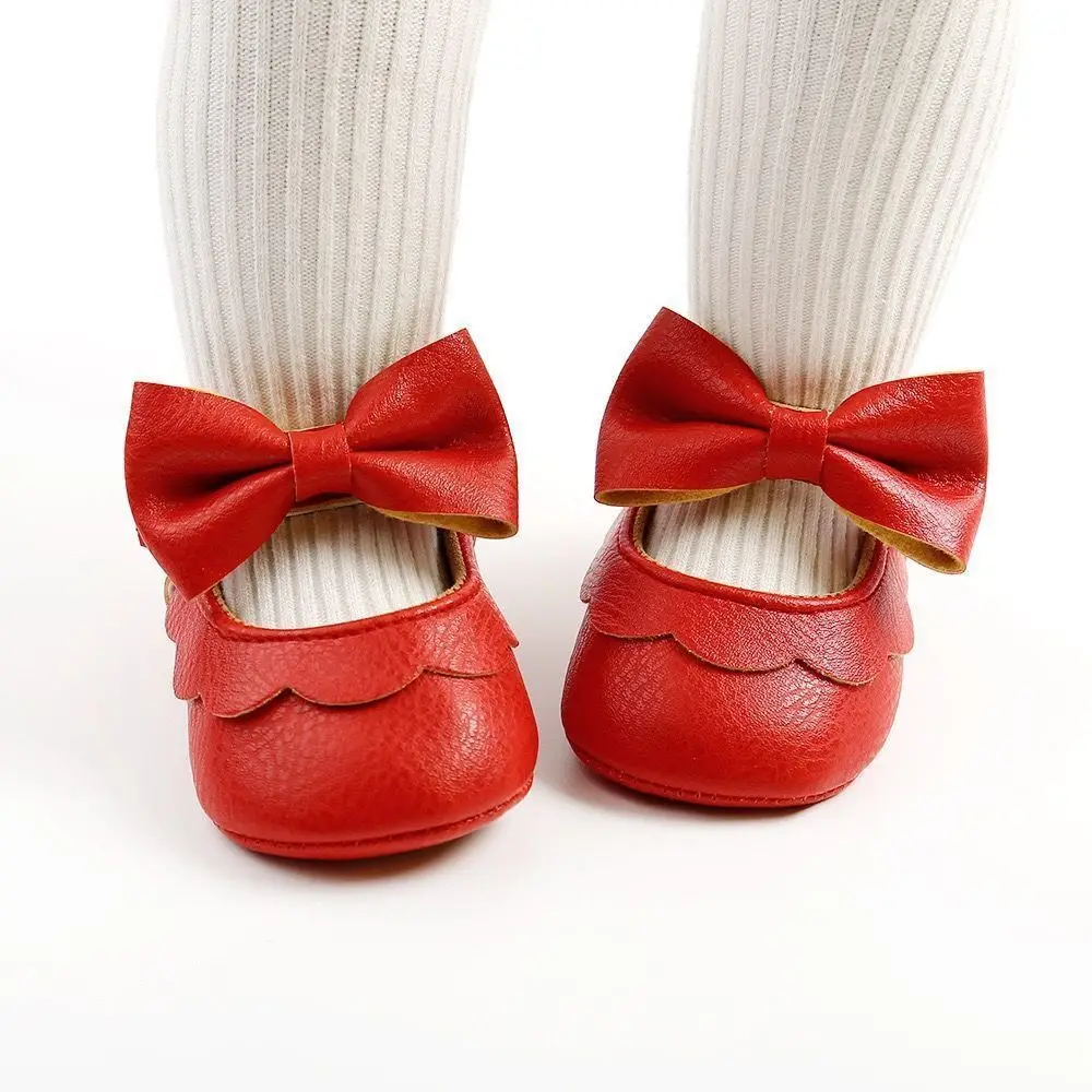 الرضع فتاة أحذية من الجلد المشي الديكور المضادة للانزلاق الجوف التدريجي كشكش هيم هدية عيد ميلاد حذاء رياضة 2026 #3