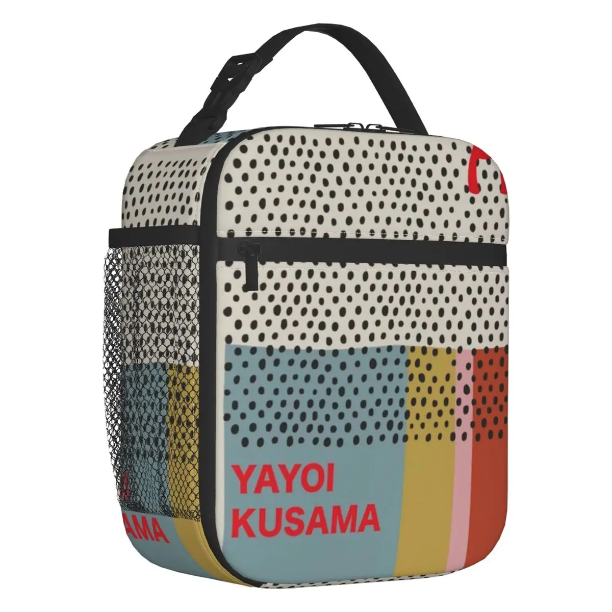 

Yayoi Kusama Infinity Dots Insulated Lunch Bag for Women Waterproof Thermal Cooler Lunch Tote Beach Camping Travel