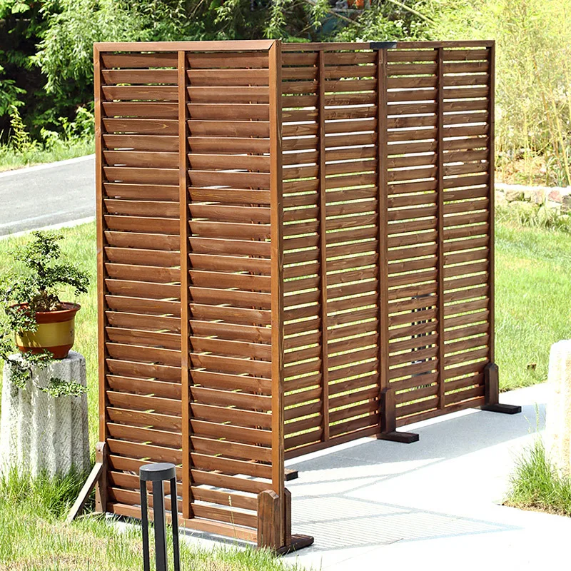 Antiseptic wood fence courtyard fence outdoor garden outdoor indoor restaurant partition screen