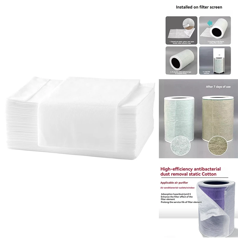 Первичный фильтр из хлопка для очистителей воздуха/кондиционеры воздуха/вентиляционные отверстия/оконные фильтры эффективная фильтрация пыли PM2.5