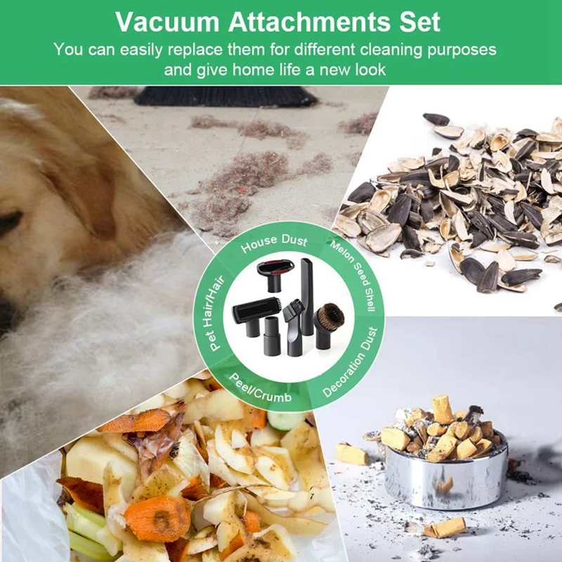 อุปกรณ์เสริมเครื่องดูดฝุ่น A98G-12 ชิ้น, อุปกรณ์เสริมเครื่องดูดฝุ่นสากล, สําหรับ Karcher, , Siemens, AEG, สําหรับ