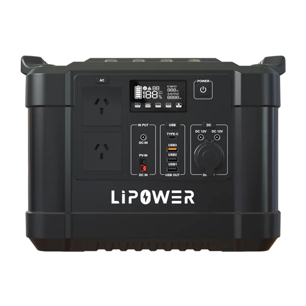 Lipower portable power Charging Station 1000W Lifepo4 battery 1120WH power station portable charging power station 1000w