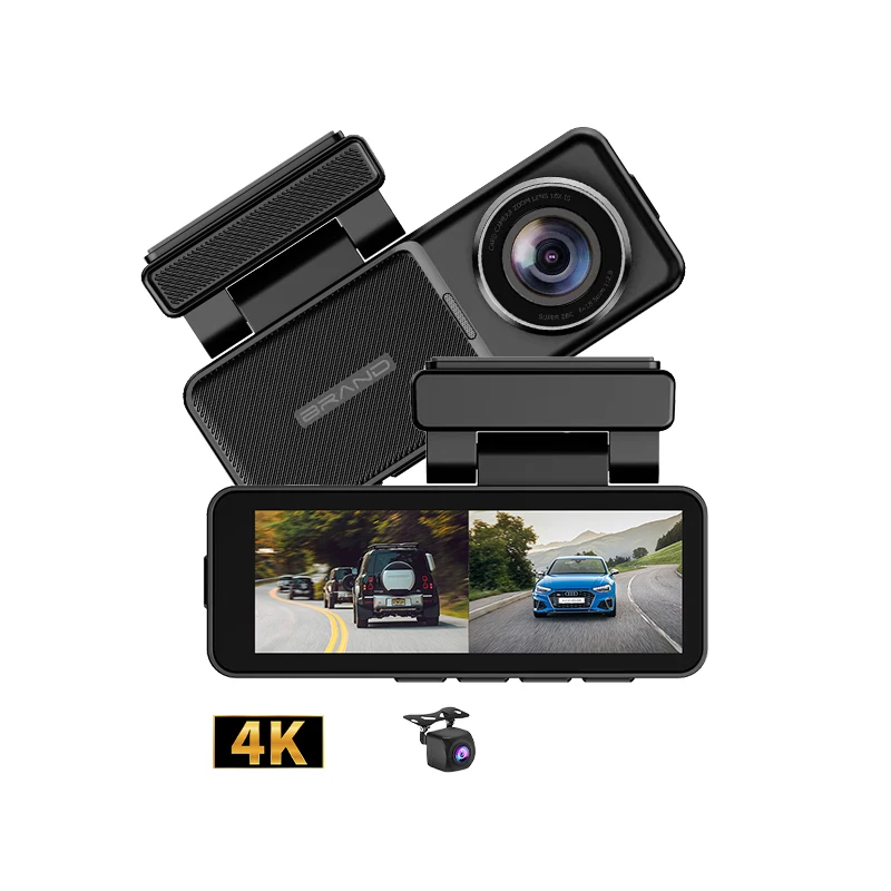 OEM 2024 new arrival two-way driving recorder DVR 4K + AHD1080P with parking monitoring tf card 128GB cycle recording