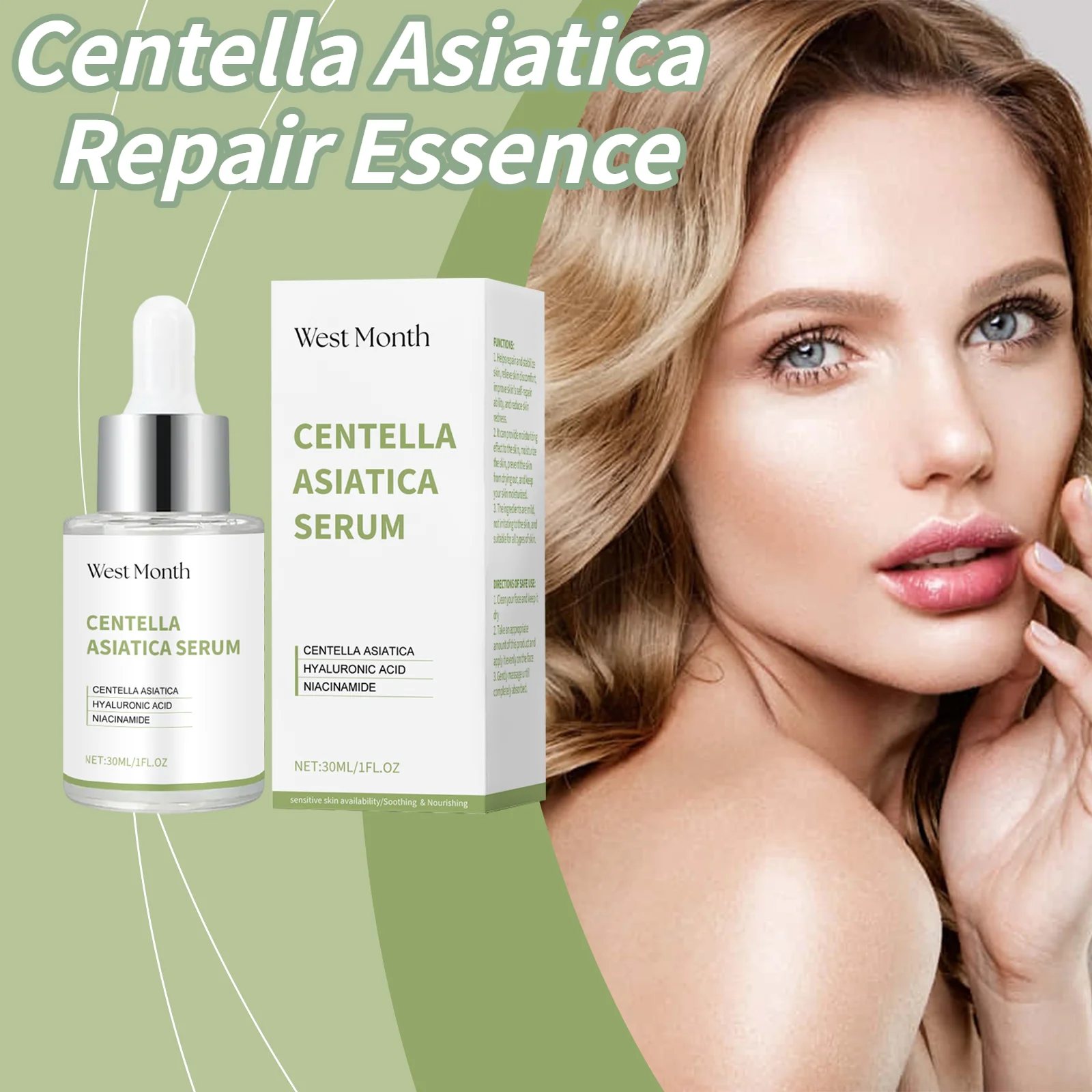 

Centella Asiatica Repair Essence Moisturize & Moisturize Skin To Prevent Dryness Mildly Repair & Elastic Moisturize Skin Essence