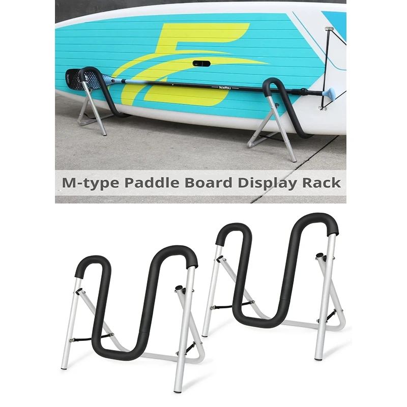 

M-Shaped Paddle Board Display Stand Kayak Place Bracket Aluminium Alloy Portable Canoe Rack Stand Fixing Surfboard Accessory