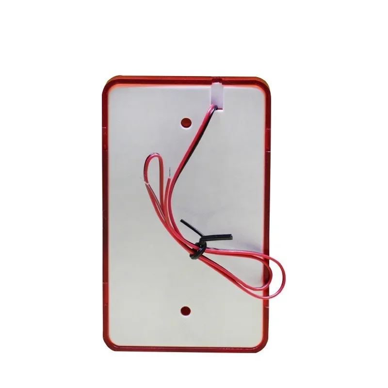 Mini sirene de luz estroboscópica piezo 12V alarme com fio com som alto 115dB TPS-123