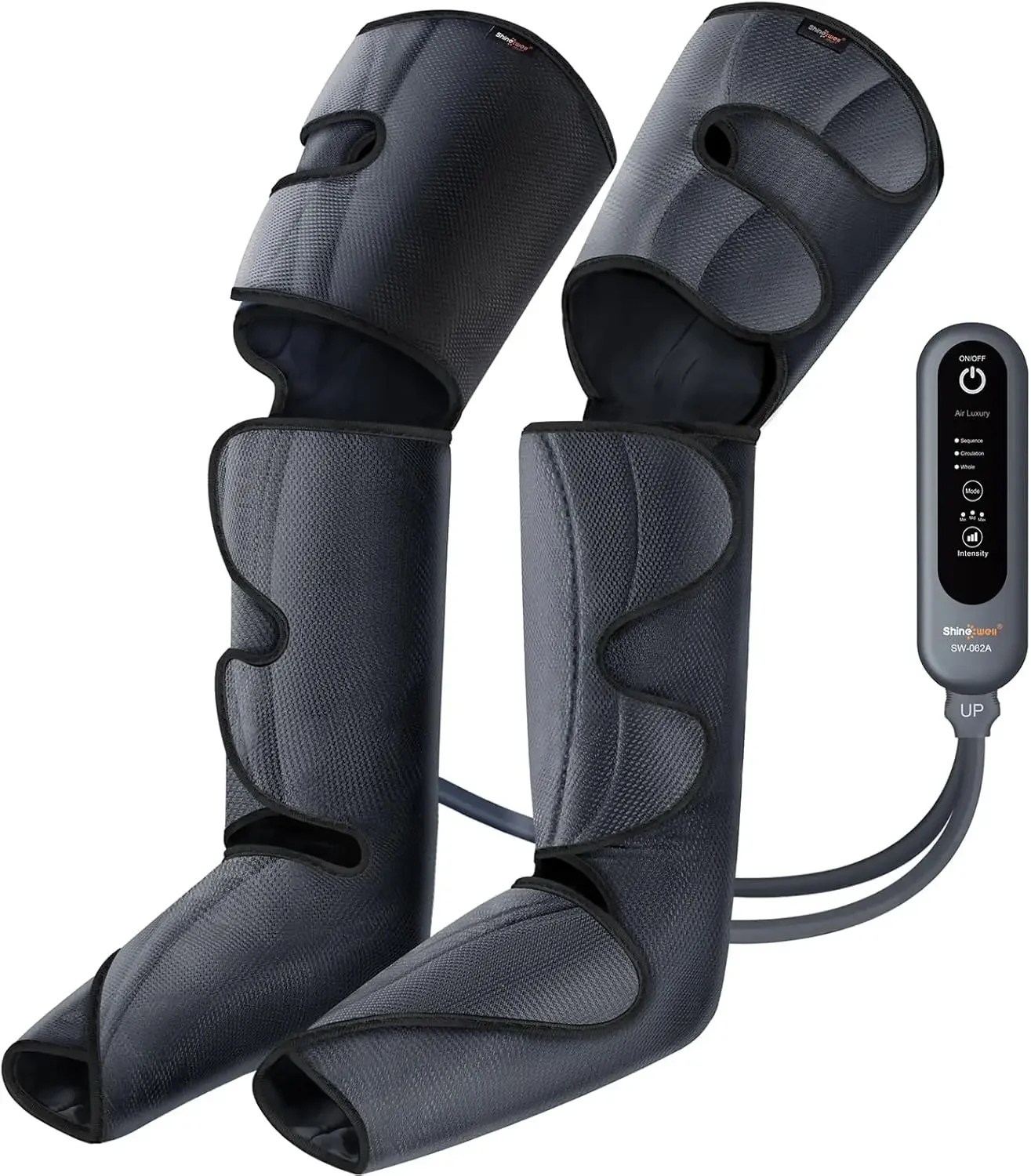 

SHINE WELL Leg Compression Massager, Leg Massager for Circulation and Pain Relief, Air Compression Leg Massager with 3 Modes 3 I