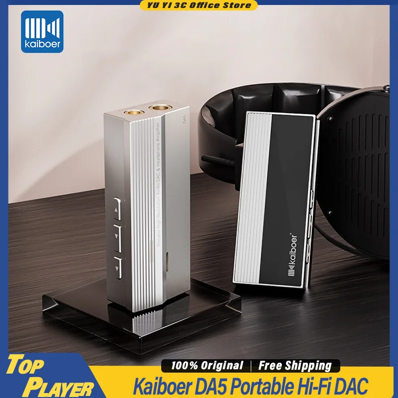 

Kaiboer DA5 Portable Hi-Fi DAC & Headphone Amplifier Dual CS43198 DAC Chips 768kHz/32bit 3.5mm/4.4mm Output Low Noise High Power