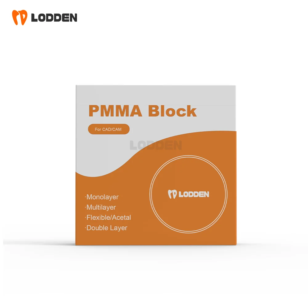 

Lodden Dental PMMA Многослойный 98 мм для стоматологической лаборатории Материал Открытая фрезерная система Смола Диск CAM/CAD VITA 16-цветный материал для стоматолога