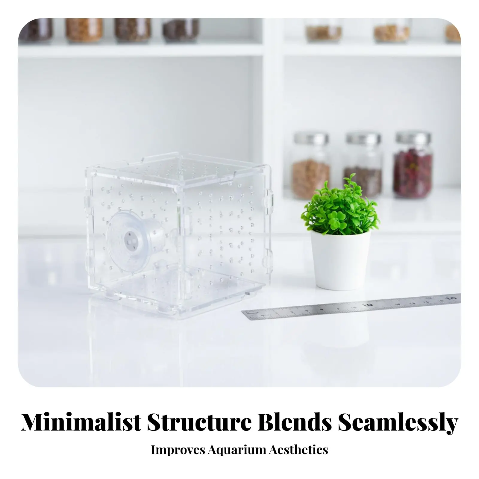 

Betta Aquatic Pet Breeding Box High Clarity Acrylic Aquatic Pet Separation Box Aquatic Habitat Breeder Container Sturdy Material